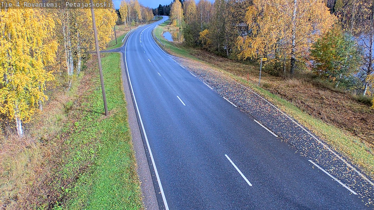 Weather Camera Image Väg 4 Rovaniemi, Petäjäskoski, Rovaniemi, Lappi