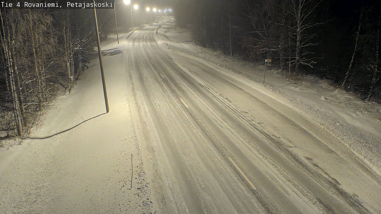 Weather Camera Image Road 4 Rovaniemi, Petäjäskoski, Rovaniemi, Lappi