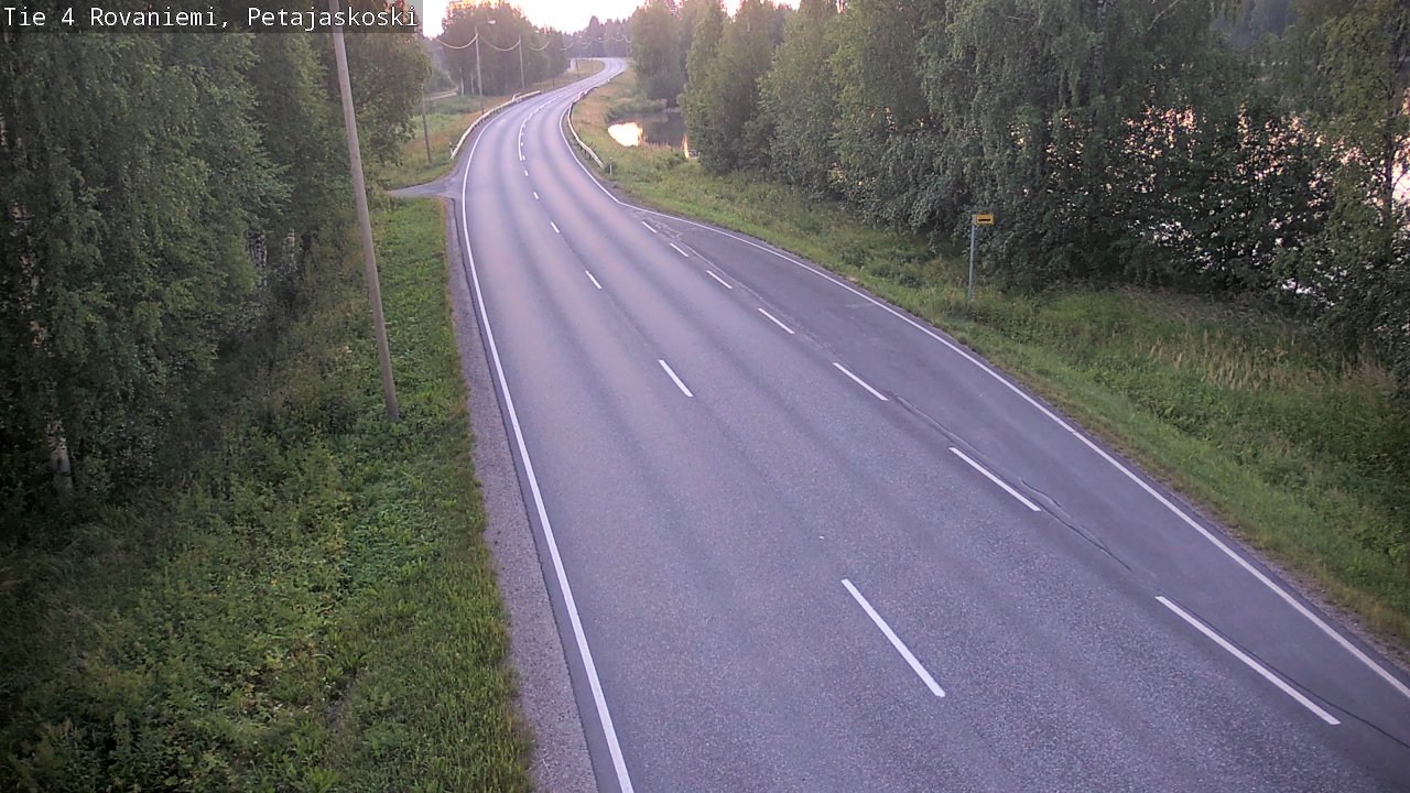 Weather Camera Image Väg 4 Rovaniemi, Petäjäskoski, Rovaniemi, Lappi