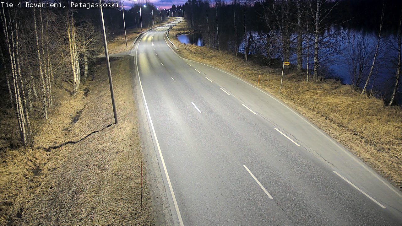 Weather Camera Image Väg 4 Rovaniemi, Petäjäskoski, Rovaniemi, Lappi