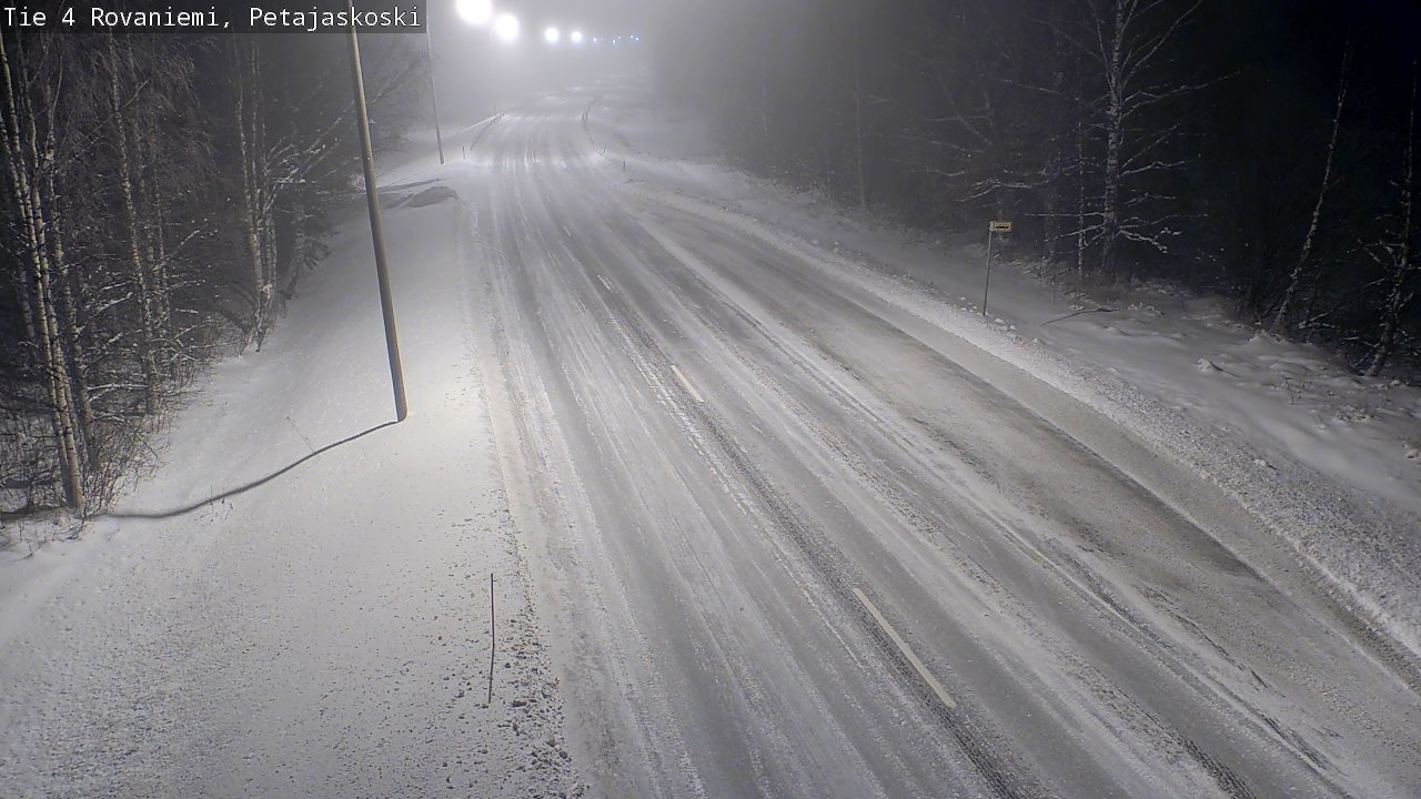 Weather Camera Image Road 4 Rovaniemi, Petäjäskoski, Rovaniemi, Lappi