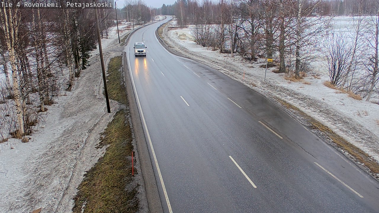 Weather Camera Image Road 4 Rovaniemi, Petäjäskoski, Rovaniemi, Lappi
