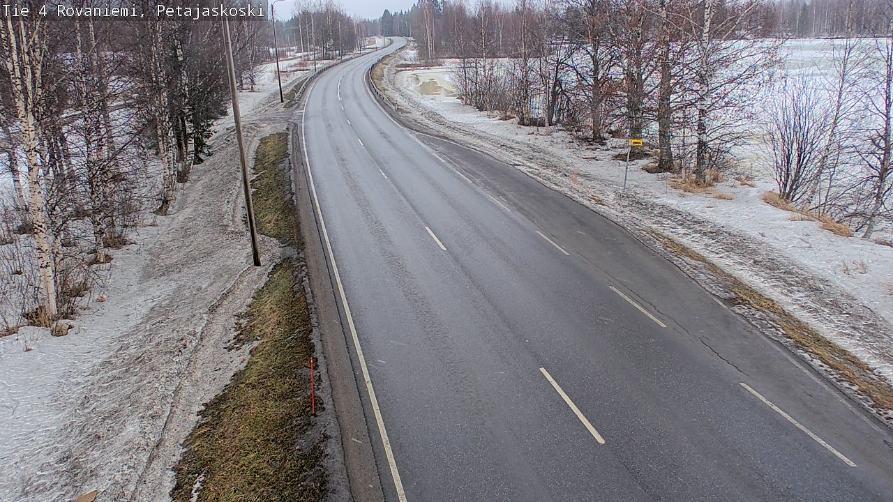 Weather Camera Image Road 4 Rovaniemi, Petäjäskoski, Rovaniemi, Lappi