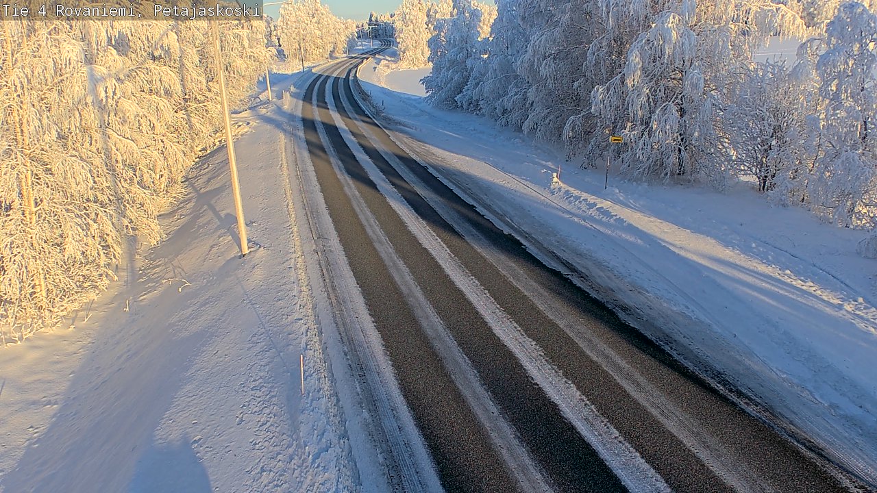 Weather Camera Image Väg 4 Rovaniemi, Petäjäskoski, Rovaniemi, Lappi