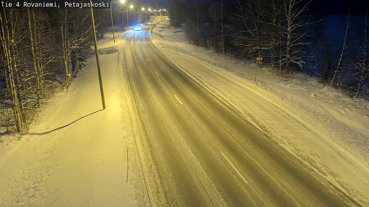 Weather Camera Image Road 4 Rovaniemi, Petäjäskoski, Rovaniemi, Lappi