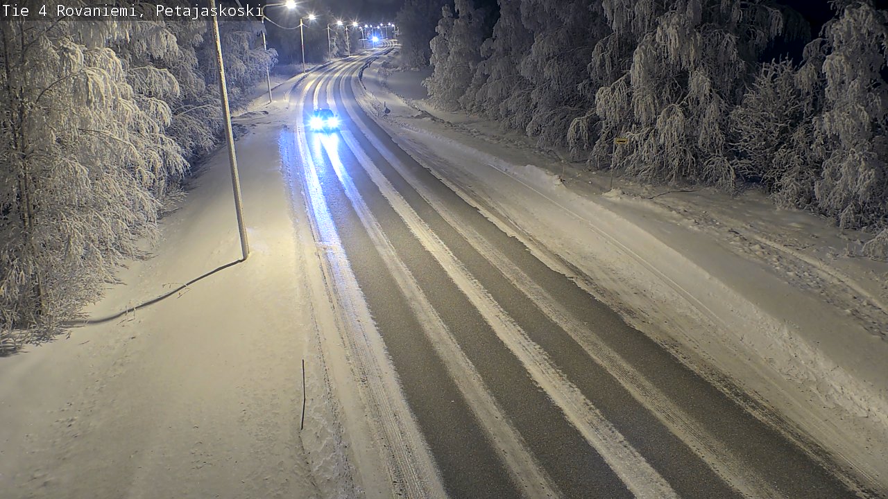 Weather Camera Image Väg 4 Rovaniemi, Petäjäskoski, Rovaniemi, Lappi
