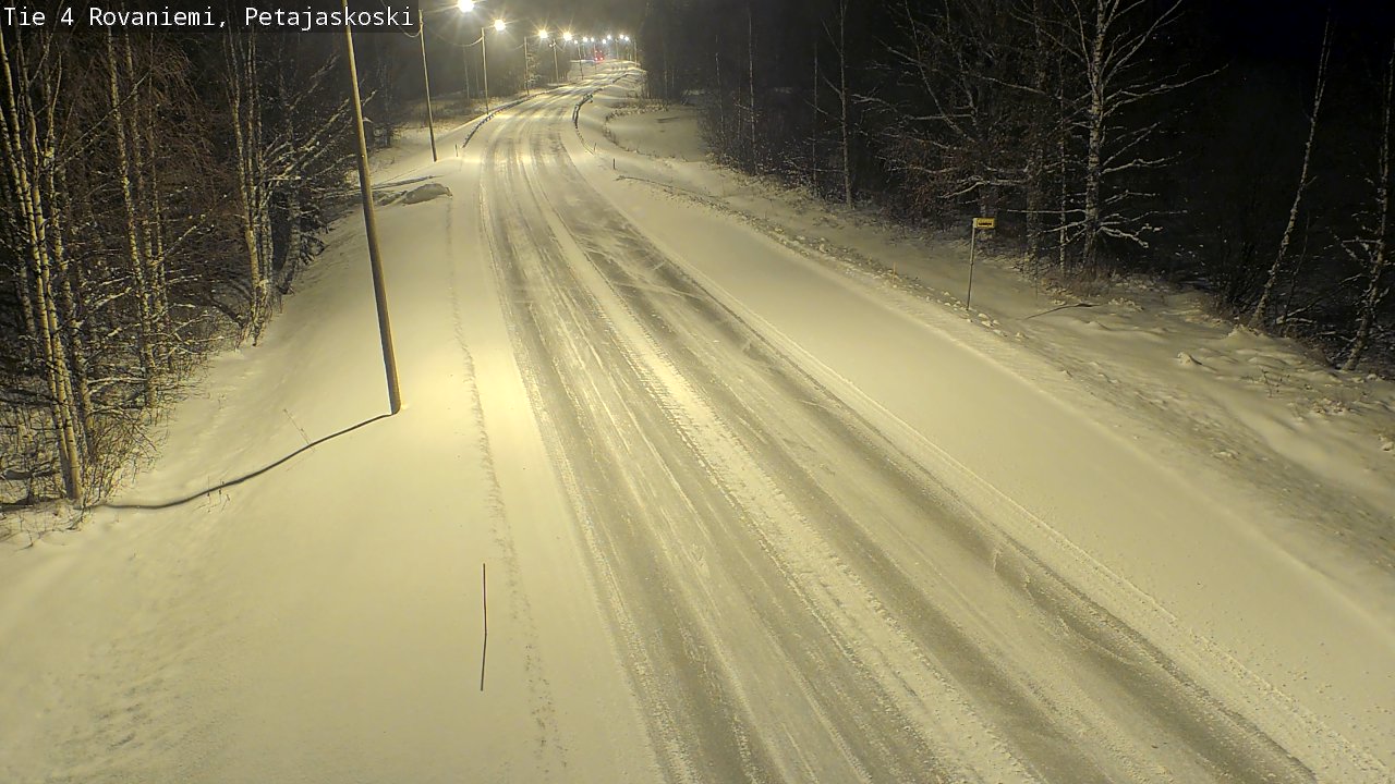 Weather Camera Image Road 4 Rovaniemi, Petäjäskoski, Rovaniemi, Lappi