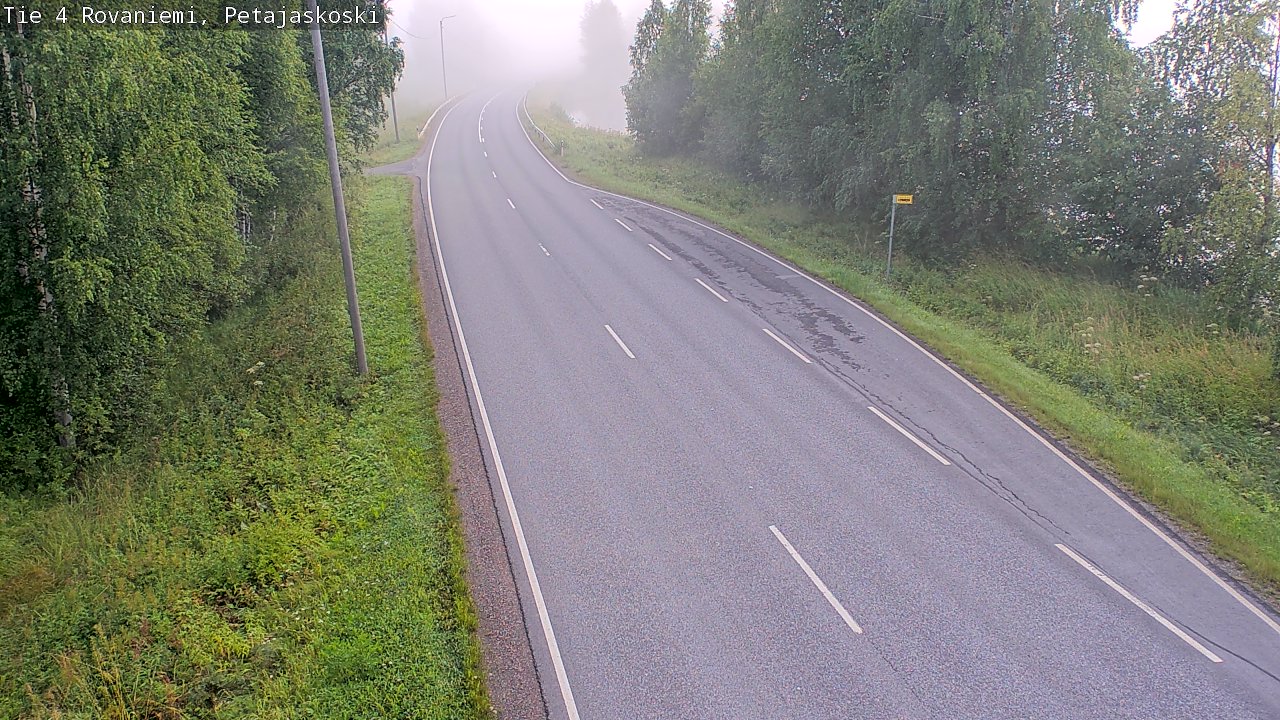 Weather Camera Image Road 4 Rovaniemi, Petäjäskoski, Rovaniemi, Lappi
