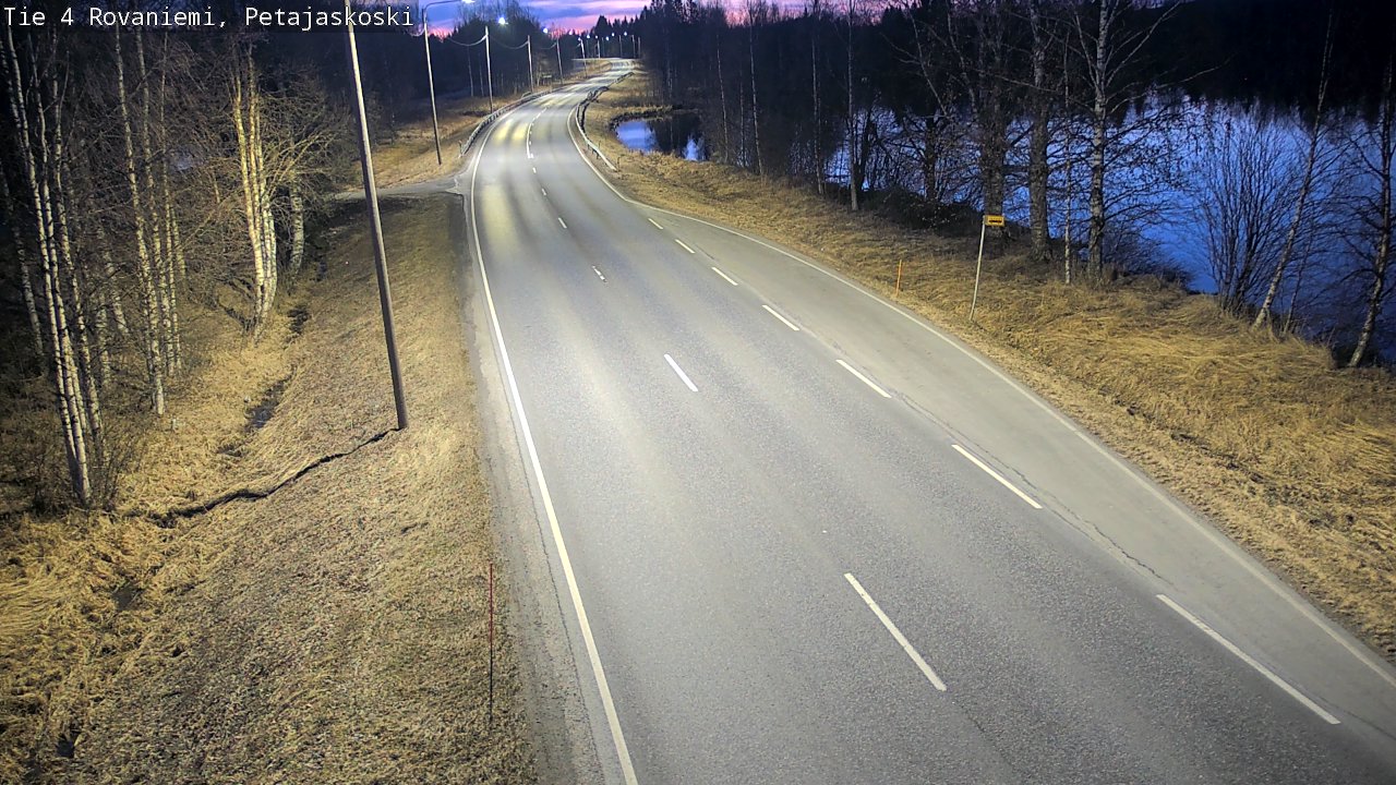 Weather Camera Image Väg 4 Rovaniemi, Petäjäskoski, Rovaniemi, Lappi