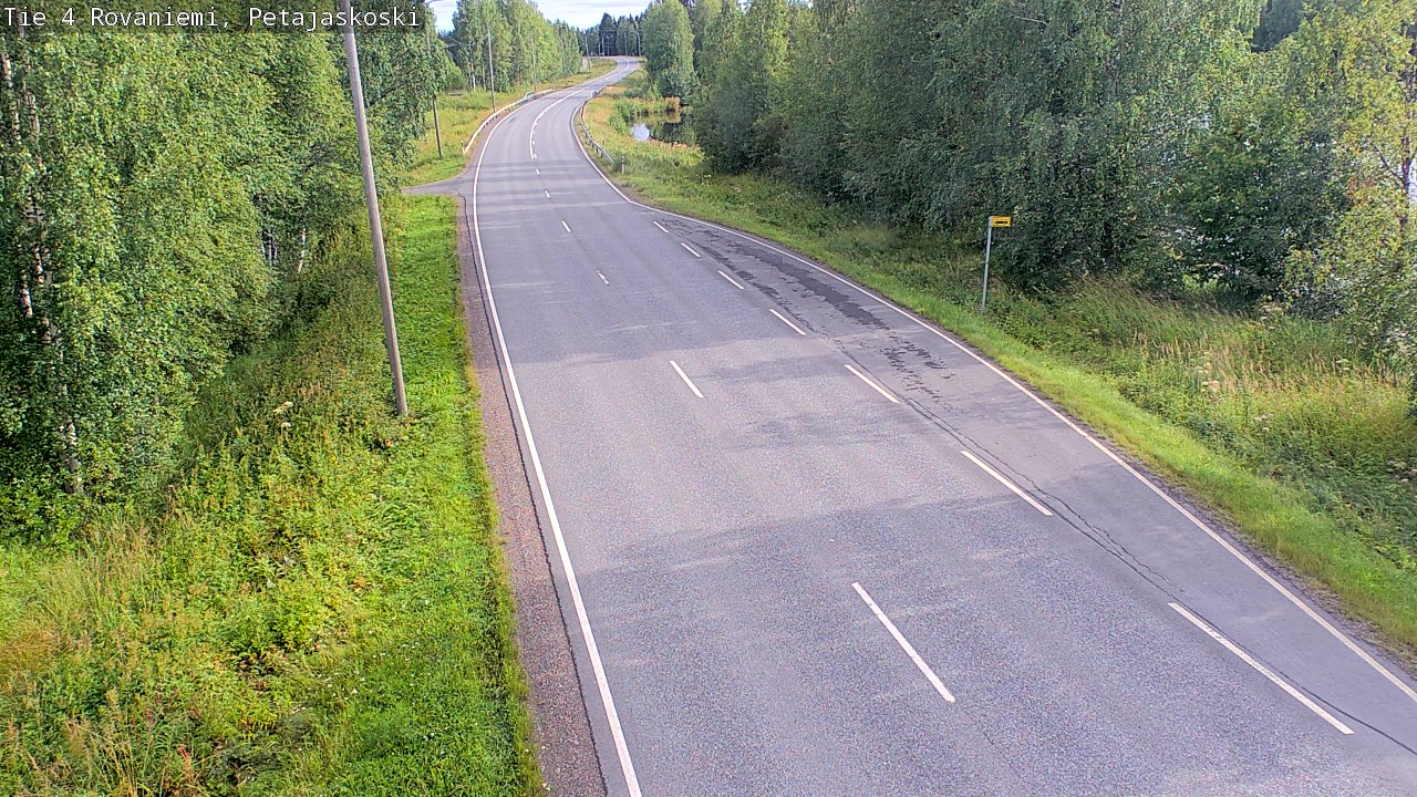 Weather Camera Image Road 4 Rovaniemi, Petäjäskoski, Rovaniemi, Lappi