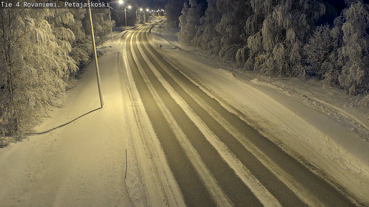 Weather Camera Image Väg 4 Rovaniemi, Petäjäskoski, Rovaniemi, Lappi