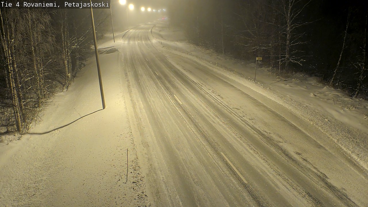 Weather Camera Image Road 4 Rovaniemi, Petäjäskoski, Rovaniemi, Lappi