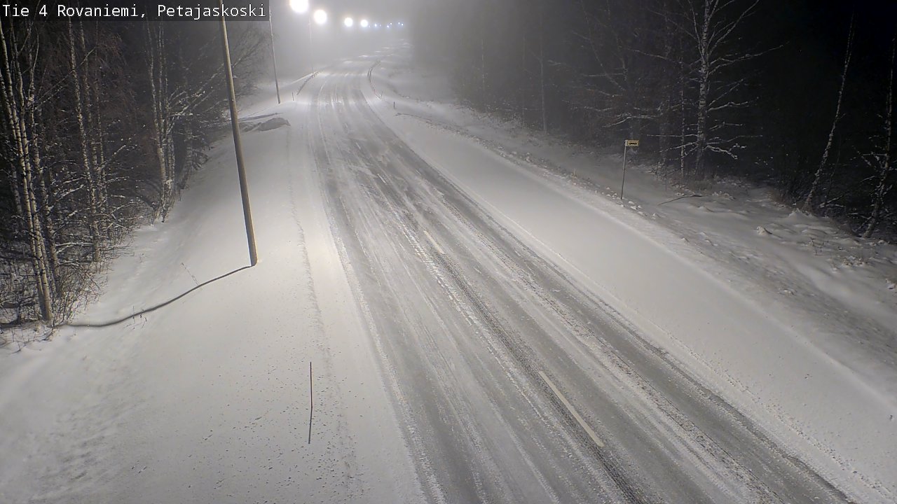 Weather Camera Image Road 4 Rovaniemi, Petäjäskoski, Rovaniemi, Lappi
