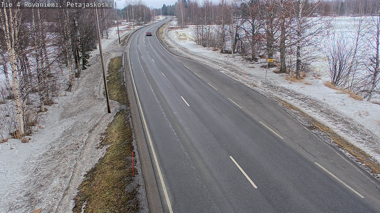 Weather Camera Image Road 4 Rovaniemi, Petäjäskoski, Rovaniemi, Lappi