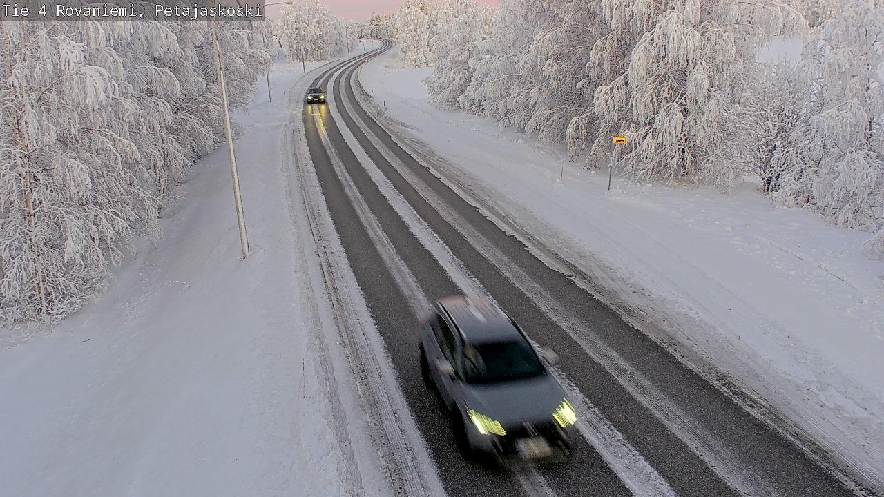 Weather Camera Image Väg 4 Rovaniemi, Petäjäskoski, Rovaniemi, Lappi