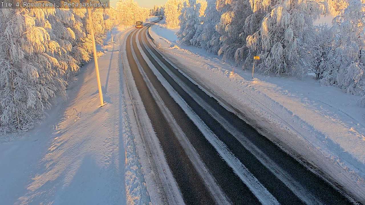 Weather Camera Image Väg 4 Rovaniemi, Petäjäskoski, Rovaniemi, Lappi