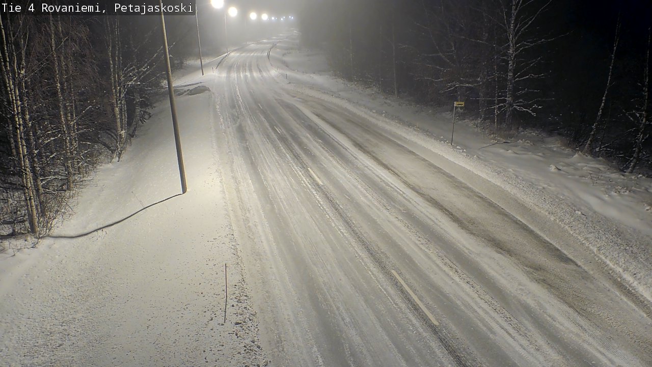 Weather Camera Image Road 4 Rovaniemi, Petäjäskoski, Rovaniemi, Lappi