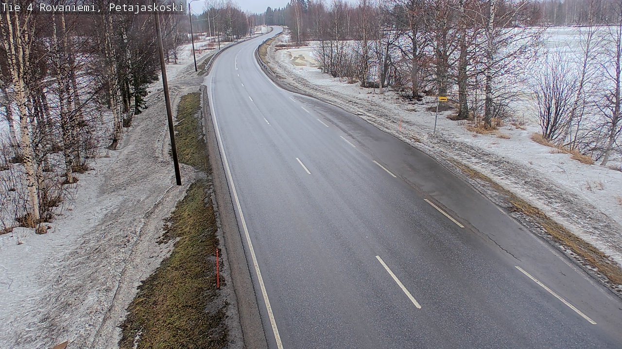 Weather Camera Image Road 4 Rovaniemi, Petäjäskoski, Rovaniemi, Lappi