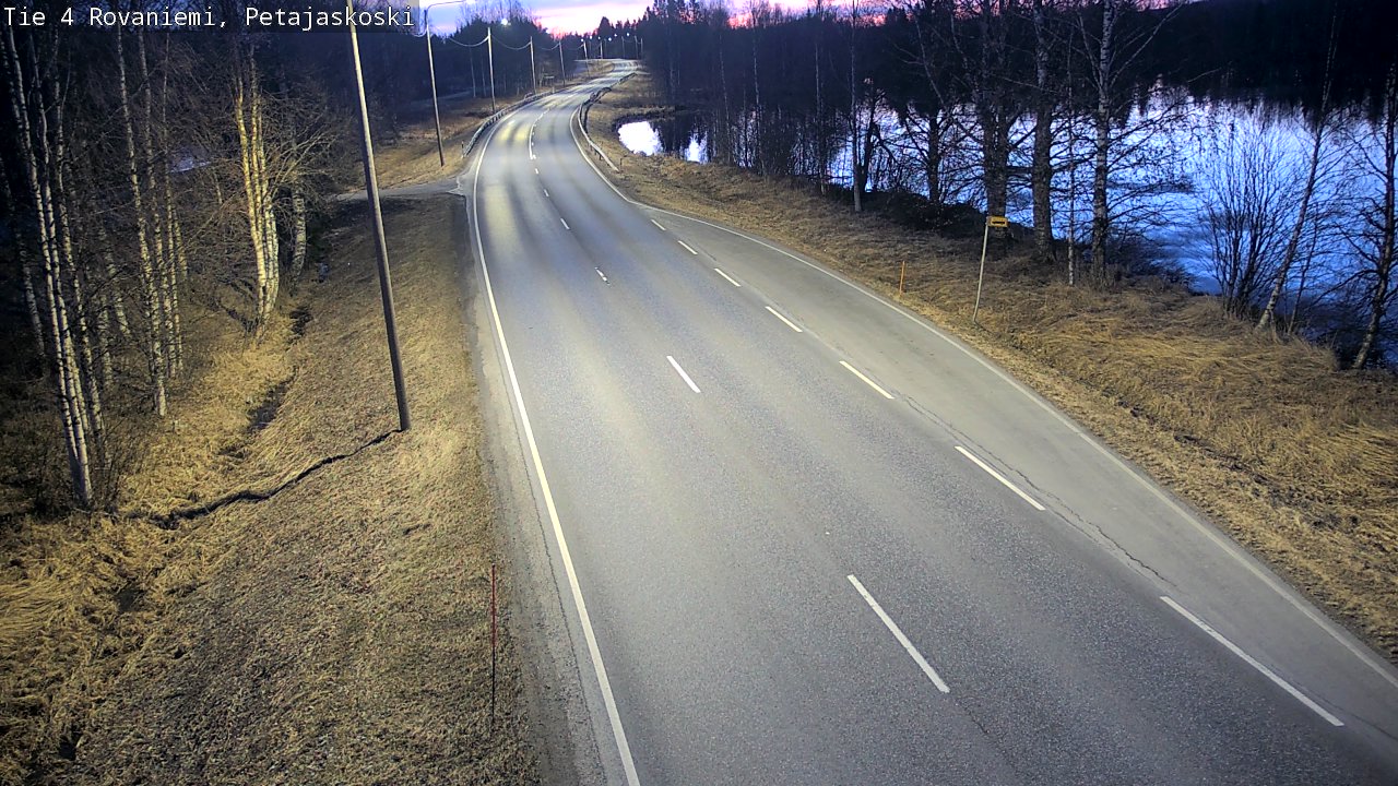 Weather Camera Image Väg 4 Rovaniemi, Petäjäskoski, Rovaniemi, Lappi