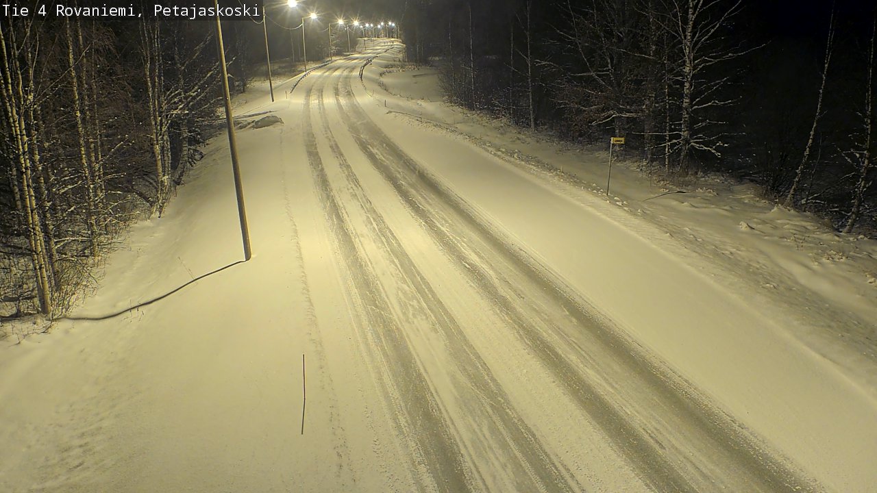 Weather Camera Image Road 4 Rovaniemi, Petäjäskoski, Rovaniemi, Lappi