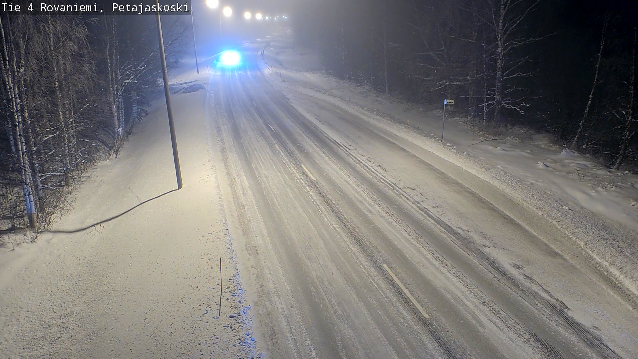 Weather Camera Image Road 4 Rovaniemi, Petäjäskoski, Rovaniemi, Lappi