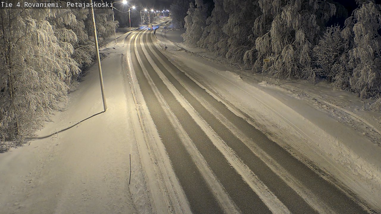 Weather Camera Image Väg 4 Rovaniemi, Petäjäskoski, Rovaniemi, Lappi