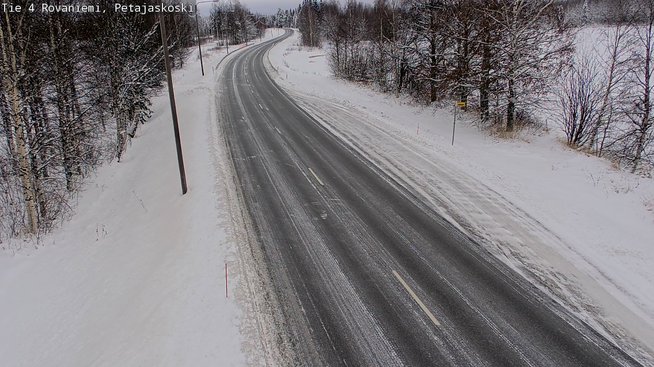 Weather Camera Image Road 4 Rovaniemi, Petäjäskoski, Rovaniemi, Lappi
