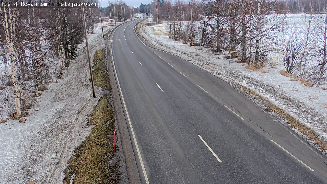 Weather Camera Image Väg 4 Rovaniemi, Petäjäskoski, Rovaniemi, Lappi