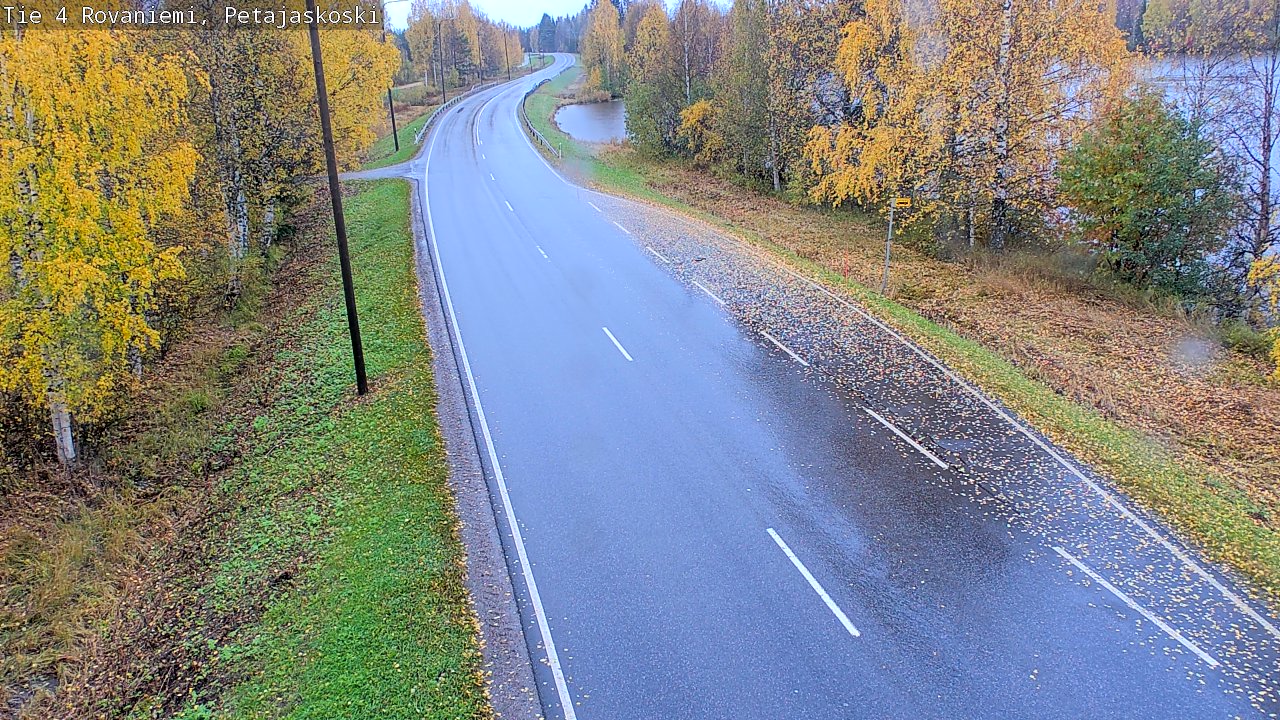 Weather Camera Image Väg 4 Rovaniemi, Petäjäskoski, Rovaniemi, Lappi