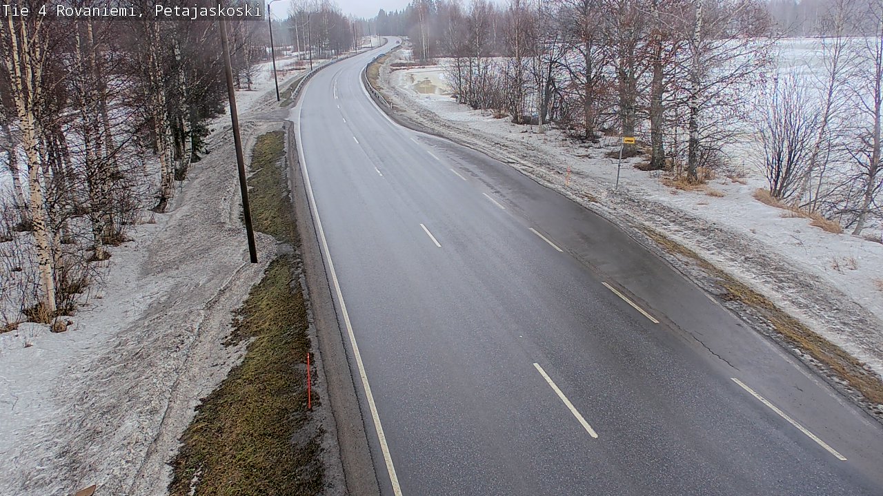 Weather Camera Image Road 4 Rovaniemi, Petäjäskoski, Rovaniemi, Lappi
