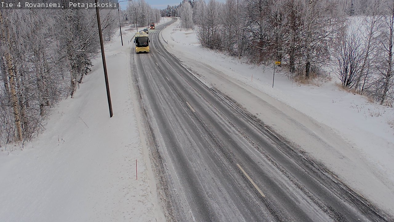 Weather Camera Image Väg 4 Rovaniemi, Petäjäskoski, Rovaniemi, Lappi