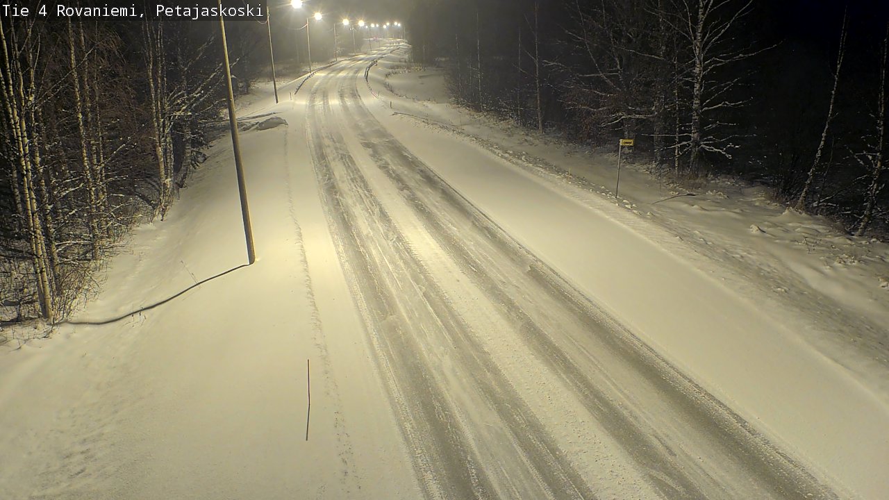 Weather Camera Image Road 4 Rovaniemi, Petäjäskoski, Rovaniemi, Lappi