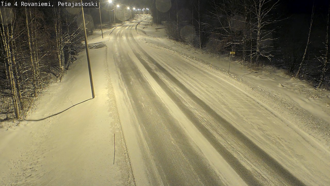 Weather Camera Image Road 4 Rovaniemi, Petäjäskoski, Rovaniemi, Lappi