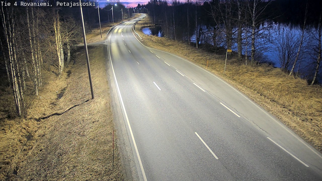 Weather Camera Image Väg 4 Rovaniemi, Petäjäskoski, Rovaniemi, Lappi