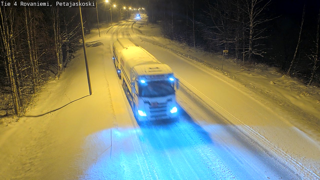 Weather Camera Image Road 4 Rovaniemi, Petäjäskoski, Rovaniemi, Lappi