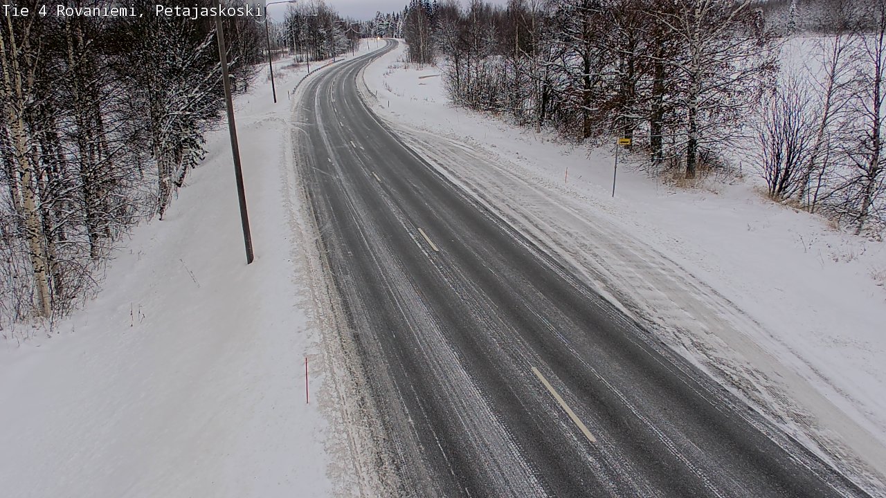 Weather Camera Image Road 4 Rovaniemi, Petäjäskoski, Rovaniemi, Lappi