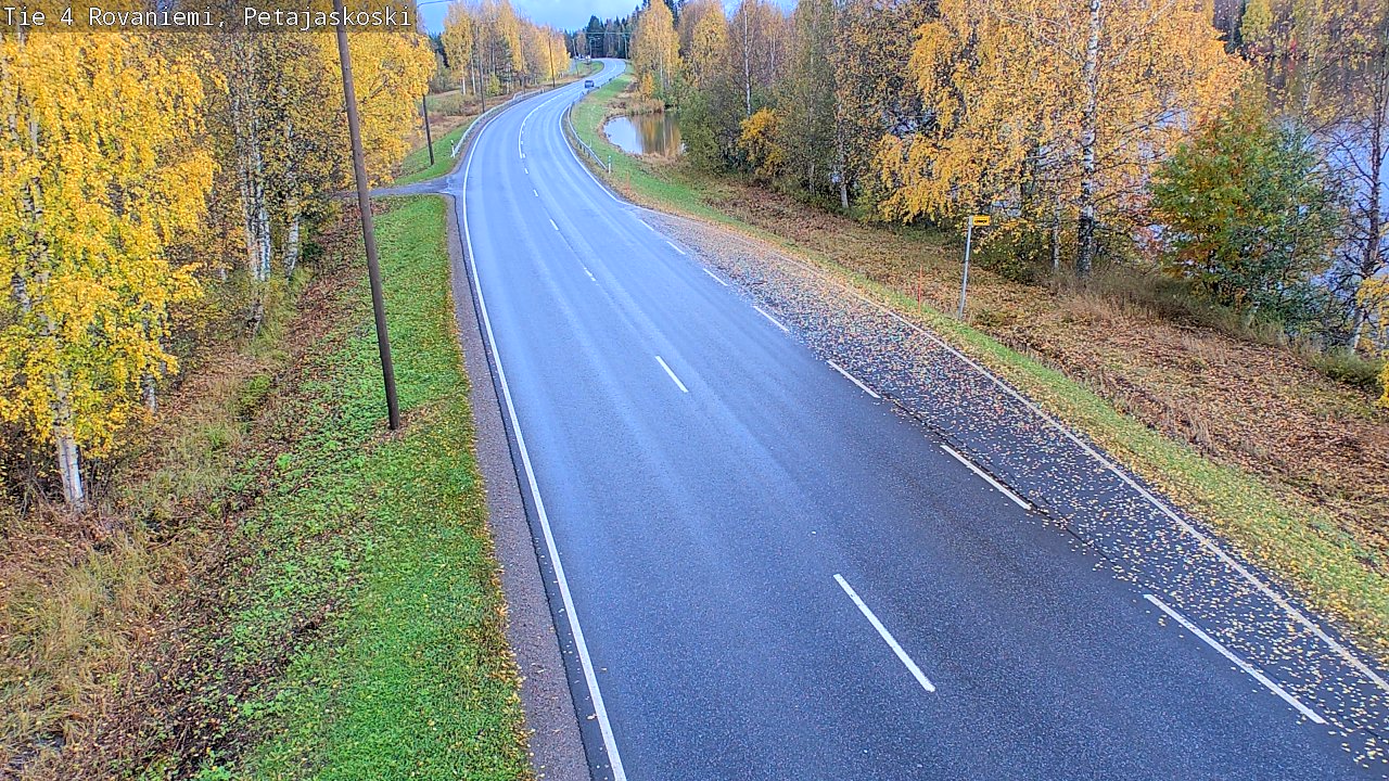 Weather Camera Image Väg 4 Rovaniemi, Petäjäskoski, Rovaniemi, Lappi