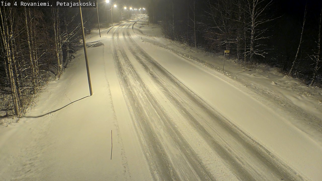 Weather Camera Image Road 4 Rovaniemi, Petäjäskoski, Rovaniemi, Lappi