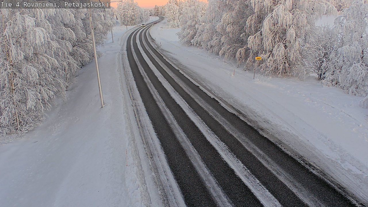 Weather Camera Image Väg 4 Rovaniemi, Petäjäskoski, Rovaniemi, Lappi