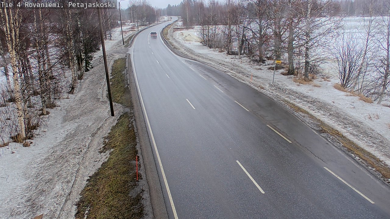 Weather Camera Image Road 4 Rovaniemi, Petäjäskoski, Rovaniemi, Lappi