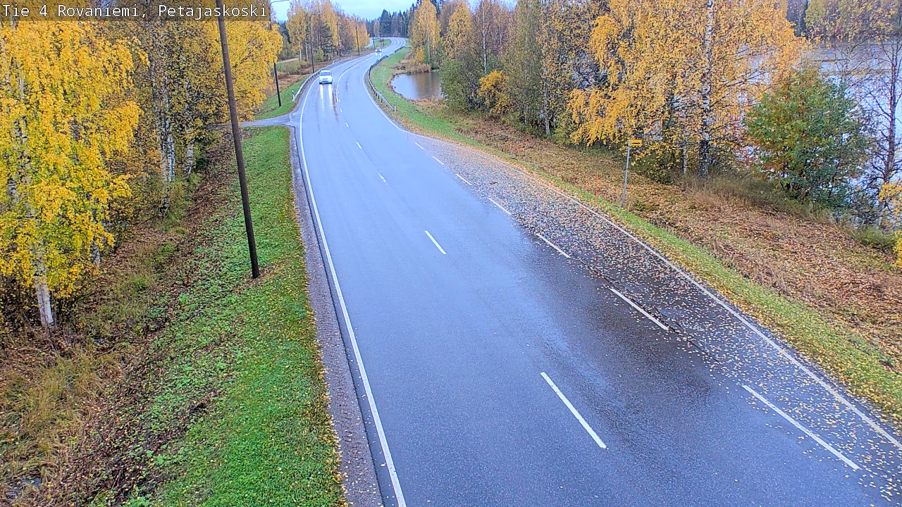 Weather Camera Image Väg 4 Rovaniemi, Petäjäskoski, Rovaniemi, Lappi