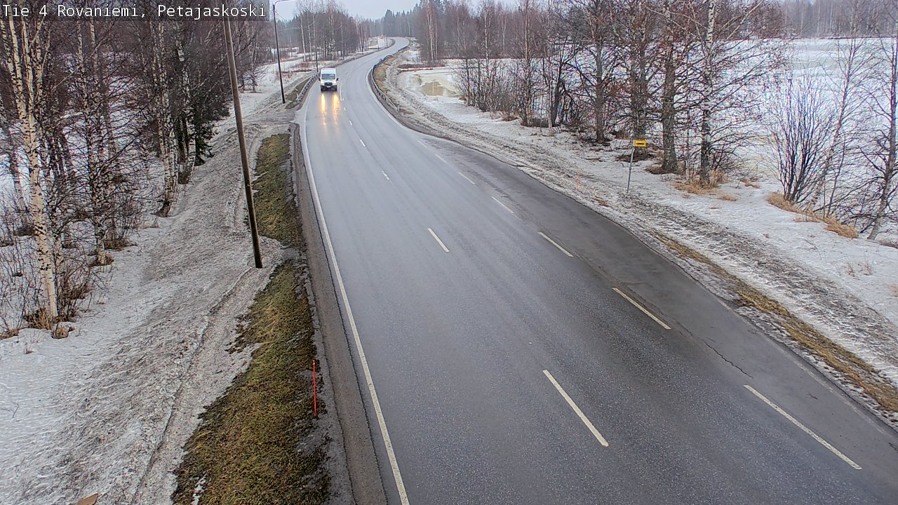 Weather Camera Image Road 4 Rovaniemi, Petäjäskoski, Rovaniemi, Lappi