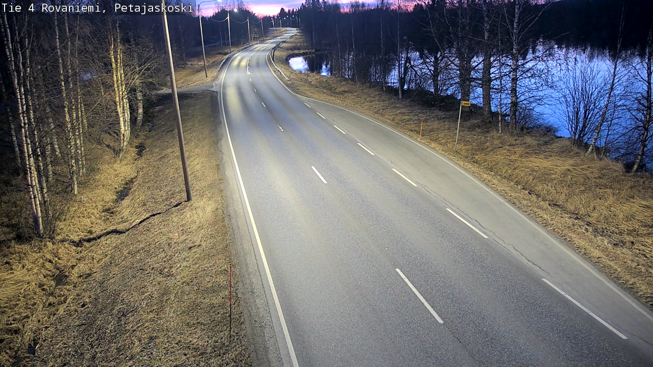 Weather Camera Image Väg 4 Rovaniemi, Petäjäskoski, Rovaniemi, Lappi