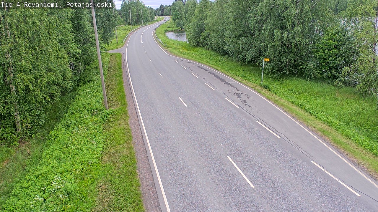 Weather Camera Image Road 4 Rovaniemi, Petäjäskoski, Rovaniemi, Lappi