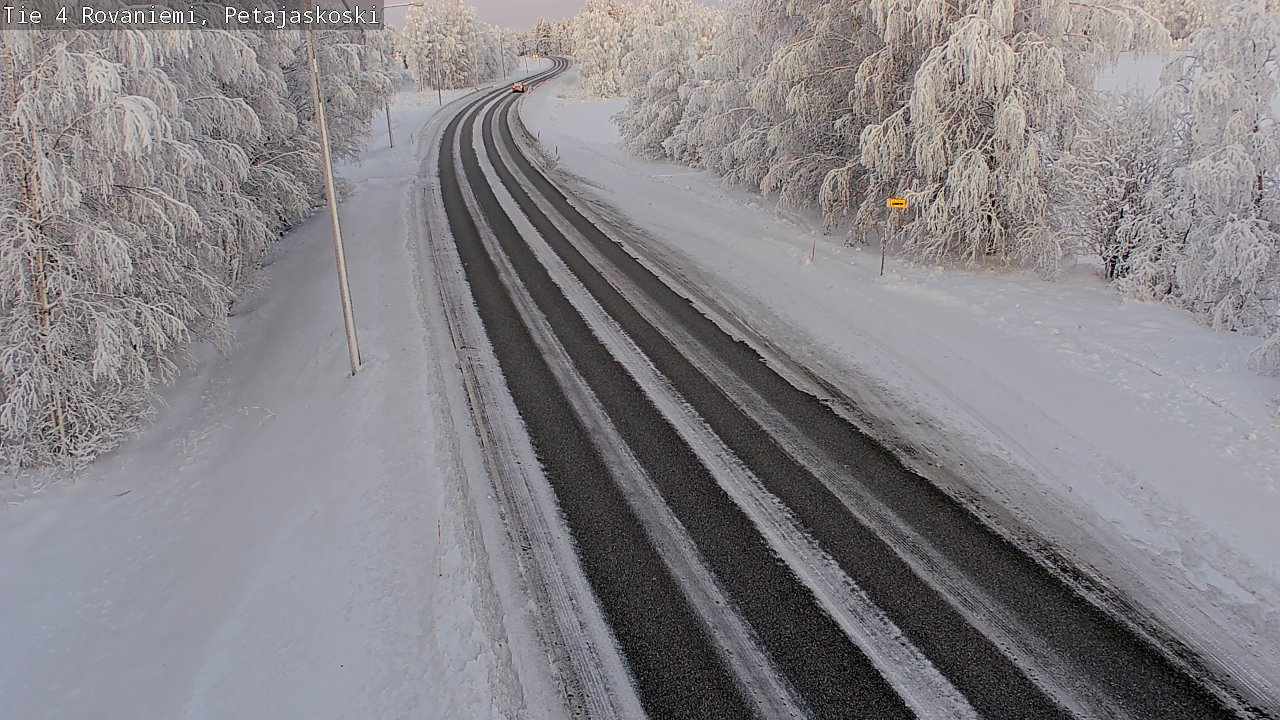 Weather Camera Image Väg 4 Rovaniemi, Petäjäskoski, Rovaniemi, Lappi