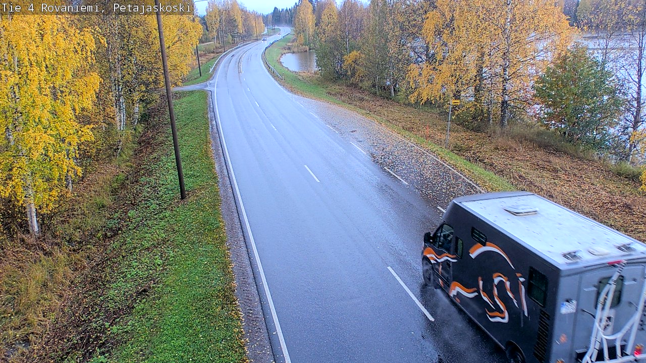 Weather Camera Image Väg 4 Rovaniemi, Petäjäskoski, Rovaniemi, Lappi