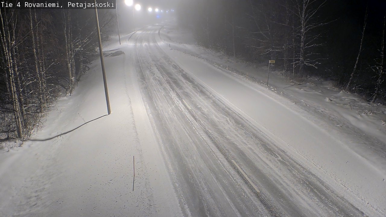 Weather Camera Image Road 4 Rovaniemi, Petäjäskoski, Rovaniemi, Lappi