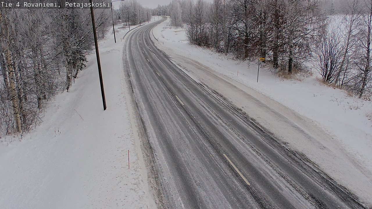 Weather Camera Image Road 4 Rovaniemi, Petäjäskoski, Rovaniemi, Lappi
