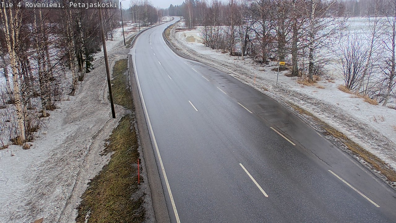 Weather Camera Image Road 4 Rovaniemi, Petäjäskoski, Rovaniemi, Lappi