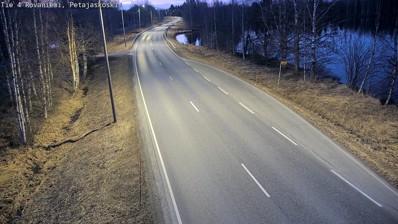 Weather Camera Image Väg 4 Rovaniemi, Petäjäskoski, Rovaniemi, Lappi